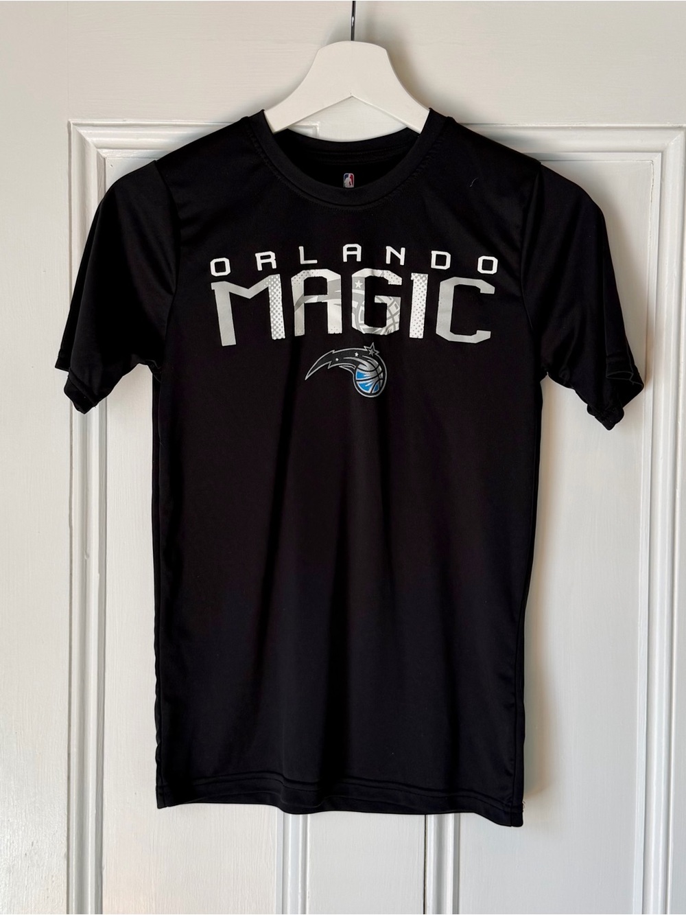 NBA Youth Orlando Magic t-shirt Kids M 10-12  Dry Fit Performance Shirt Black